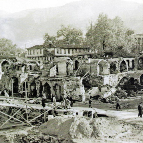 1958 Kapalı Çarşı Yangını Eski Bursa Resimleri