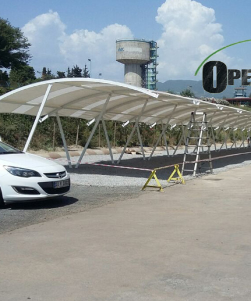 İzmir Petkim Aliağa 2004 model otopark gölgelendirme sistemleri