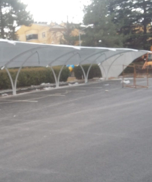 6.bölge karayolları kayseri otopark gölgelendirme sistemi